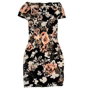 Off Shoulder Floral Dress